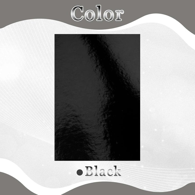 Nitelemn 30 Pack Metallic Cardstock Paper Sheets, 8" x 12" Color Foil Mirror Shimmering Paper 250gsm/92lb For Arts and Crafts, Decorative, Weddings & Birthdays Invitations, Scrapbook Supplies (Black) - Image 3